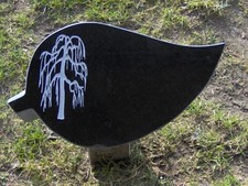 Grabstein in der Blattform