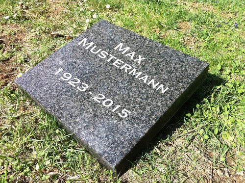 Liegestein urnenplatte granit - urnenplatte,
